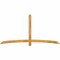 Ekena Millwork Bellingham Rough Sawn Timber Gable Bracket, Western Red Cedar, 96"W x 48"H x 2"D x 4"F, 12/12 Pitch GBW096X48X0204BEL00RWR - alternate 1